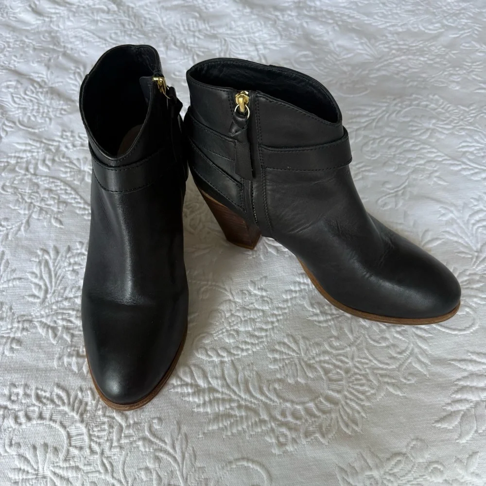 Boden black leather